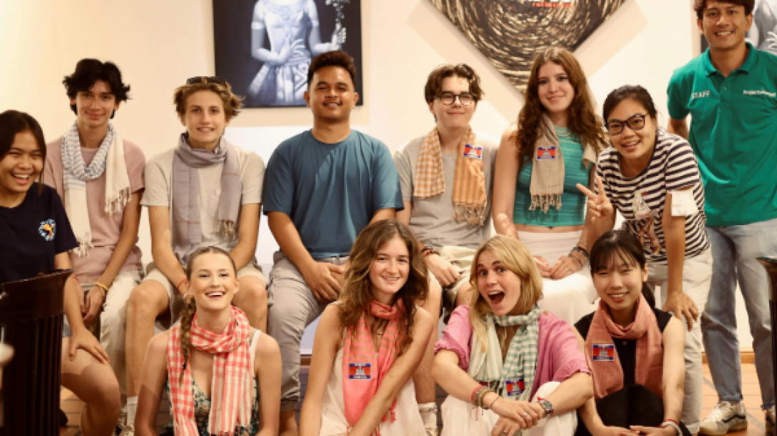 Teen participants on a high school special in Cambodia